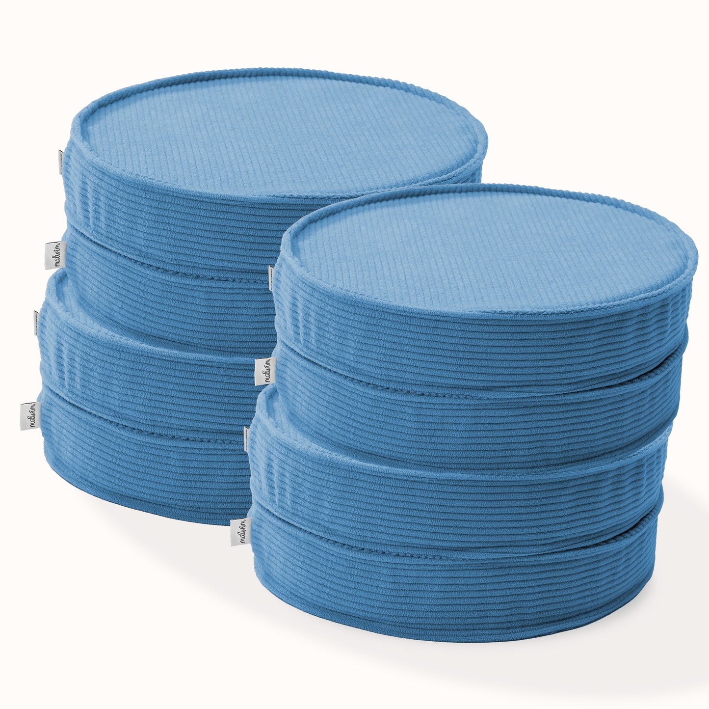 Loopis Cord 8er Set aus azurblauem Cord für Kinder – handgefertigt und OEKO-TEX zertifiziert – malwim
