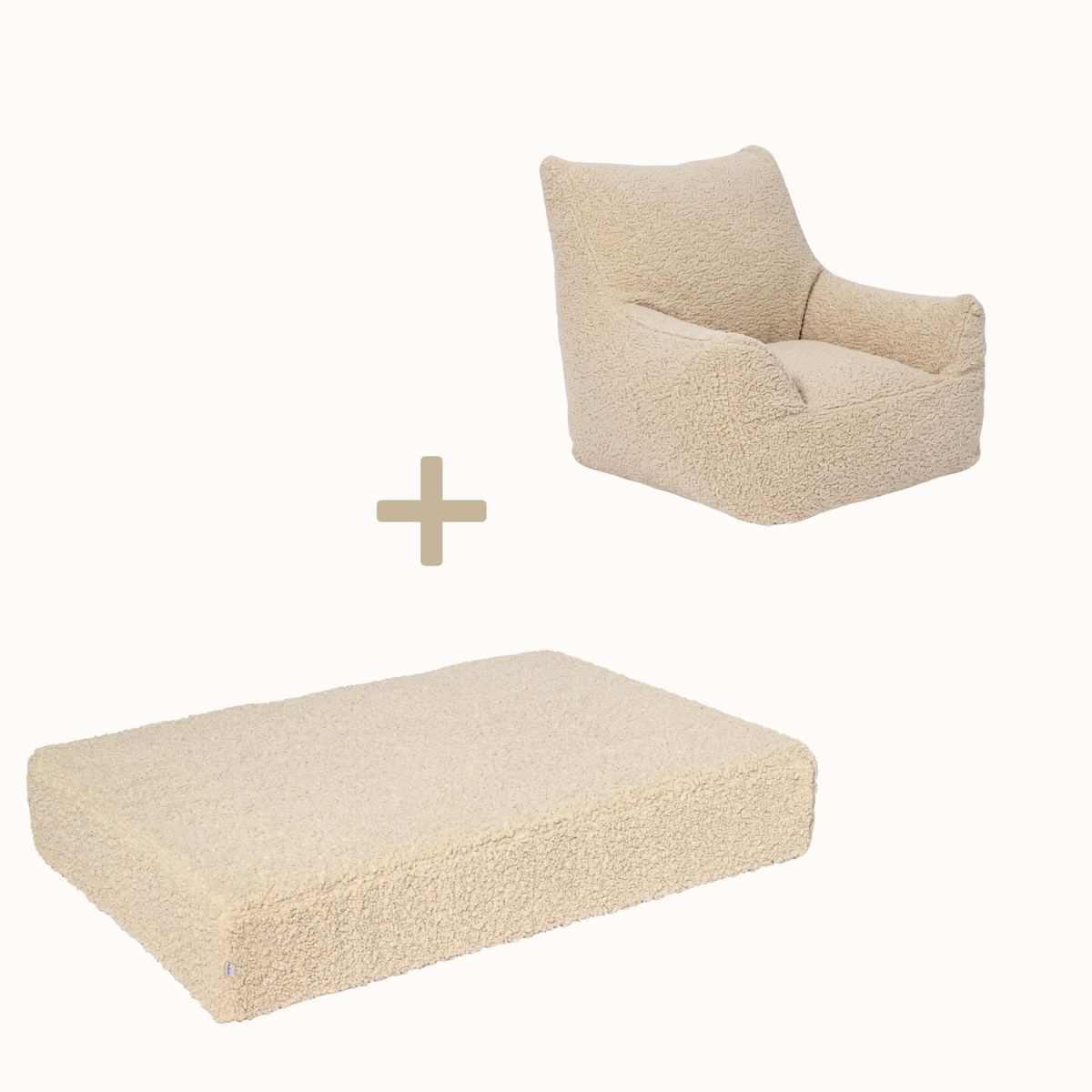Bundle Hüpfpolster & Kindersessel Teddy