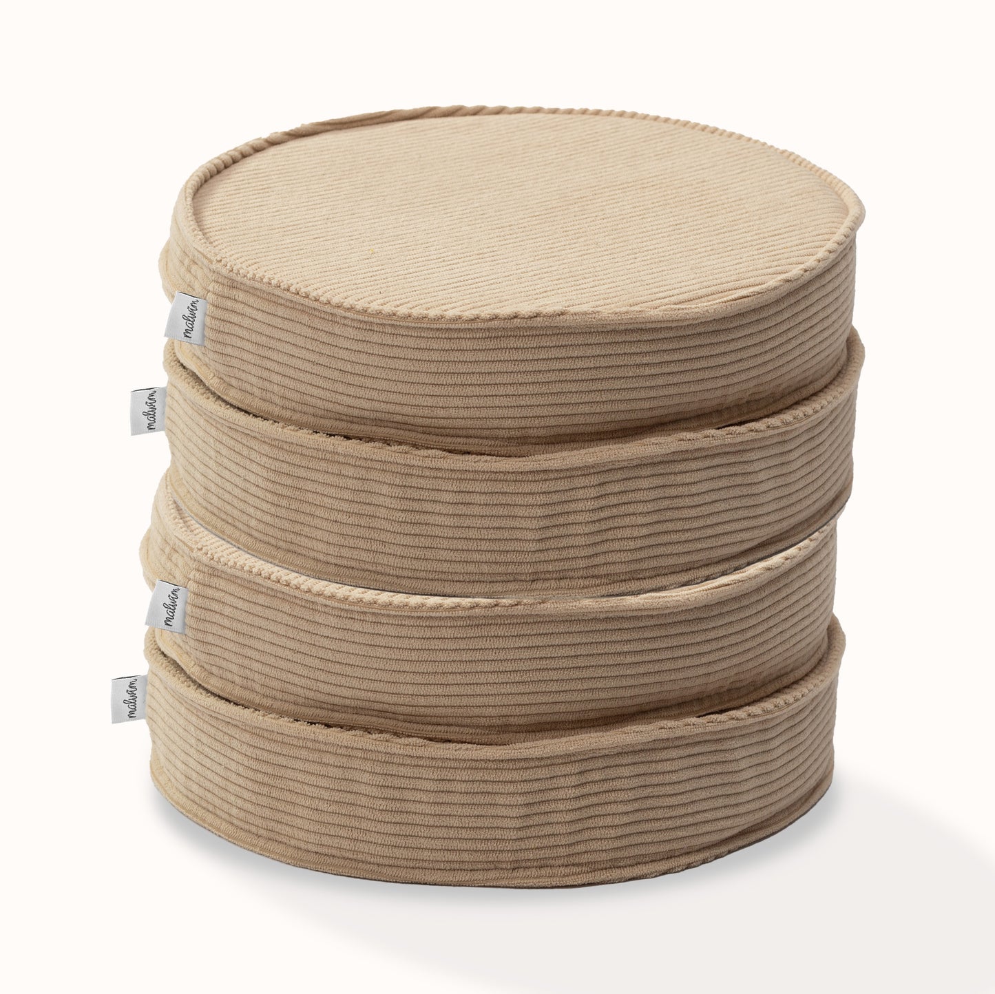 Loopis Cord 4er Set aus beigem Cord für Kinder – handgefertigt und OEKO-TEX zertifiziert – malwim
