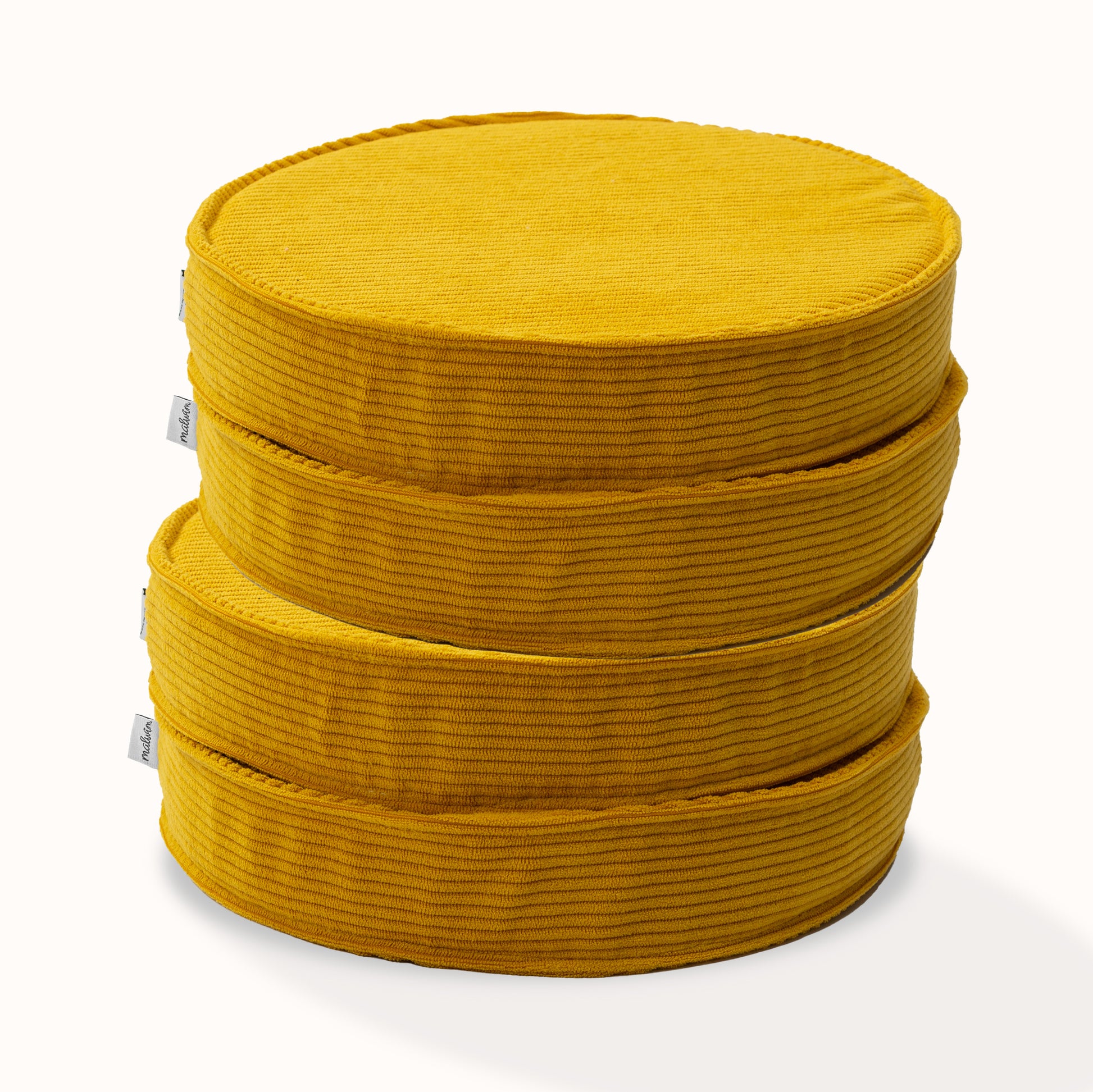 Loopis Cord 4er Set aus goldgelbem Cord für Kinder – handgefertigt und OEKO-TEX zertifiziert – malwim
