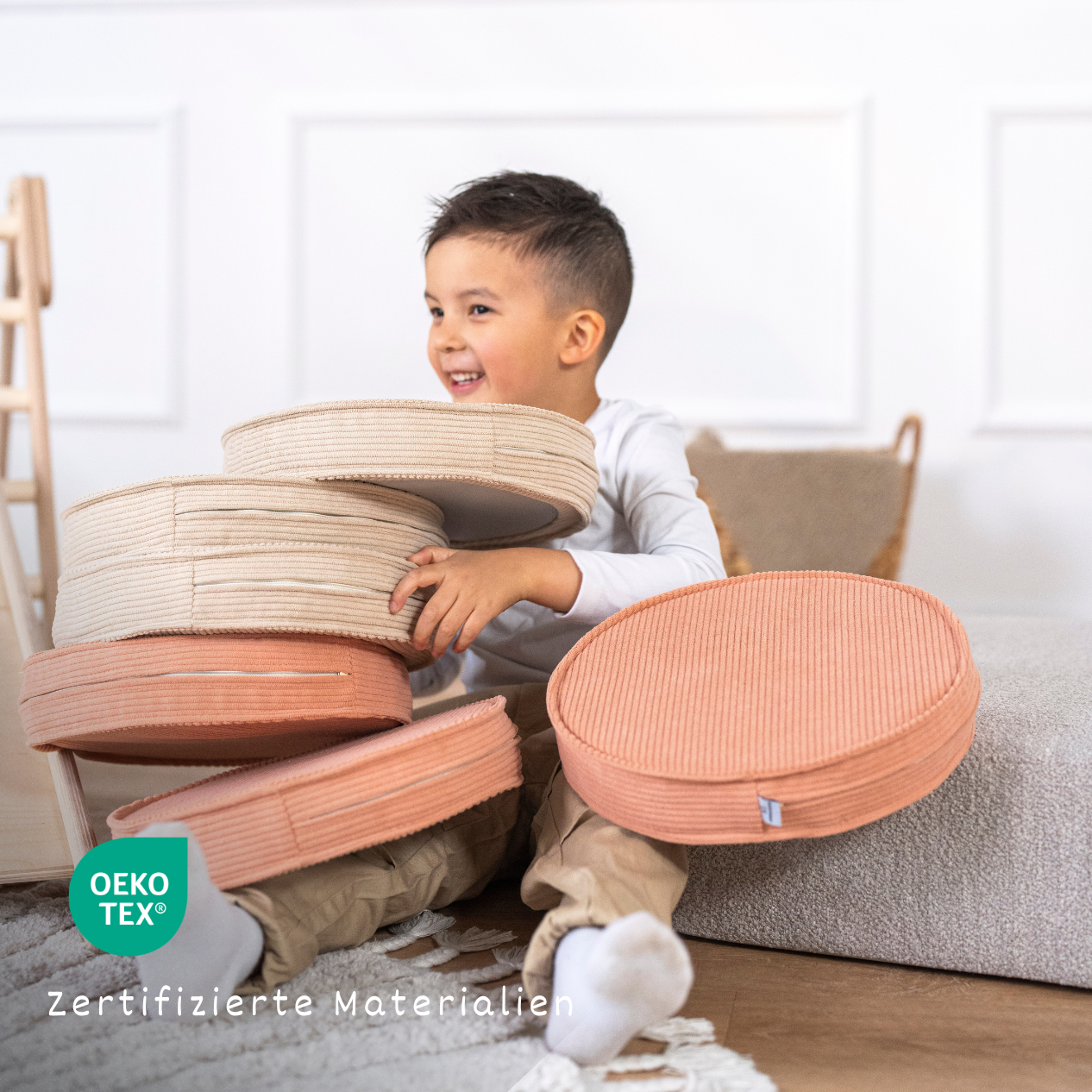 Loopis Set aus Cord für Kinder – handgefertigt und OEKO-TEX zertifiziert – malwim

