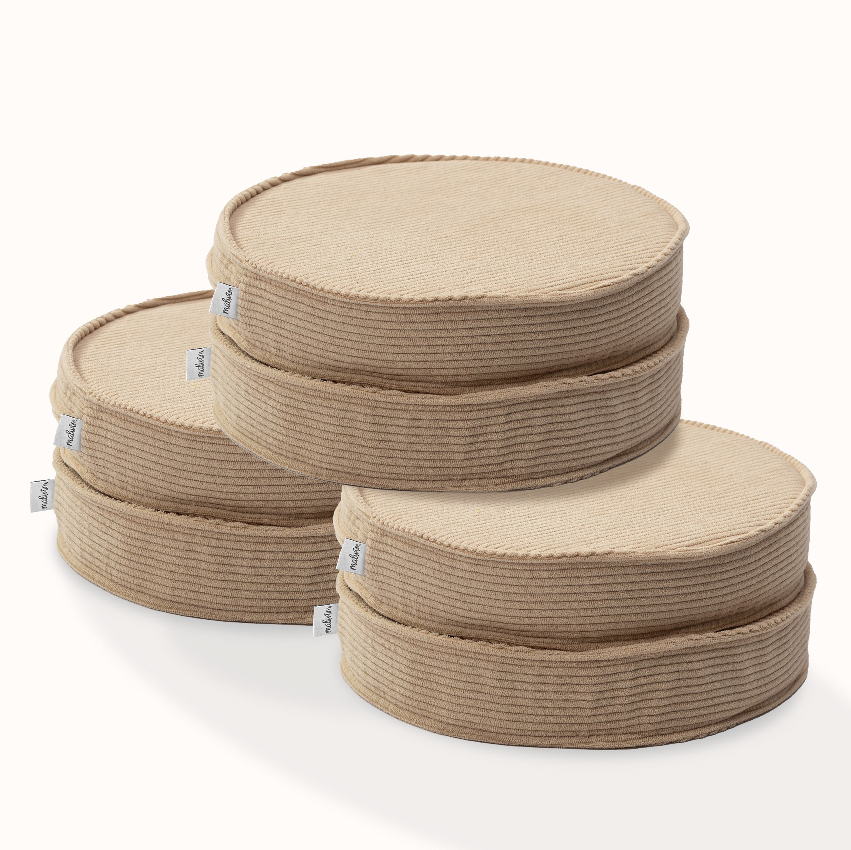 Loopis Cord 6er Set aus beigem Cord für Kinder – handgefertigt und OEKO-TEX zertifiziert – malwim
